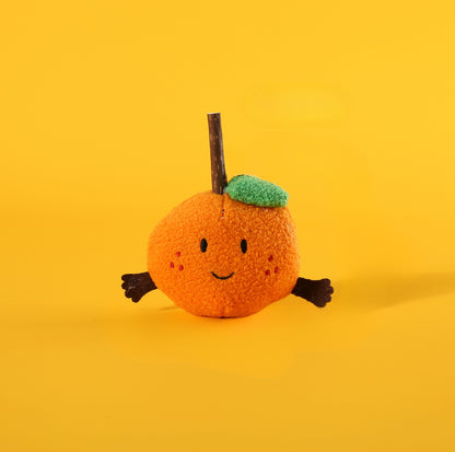 Orange Plush Cat Chew Toy with Natural Silvervine - {{product.type}} - PawPawUp