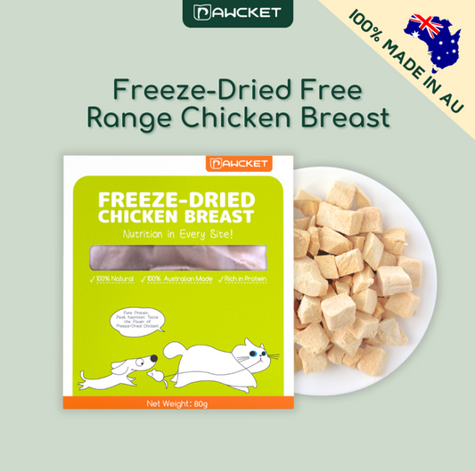 Pawcket Freeze-Dried Free Range Raw Chicken Breast Treat - {{product.type}} - PawPawUp