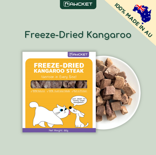 Pawcket Freeze-Dried Raw Kangaroo Steak Treat - {{product.type}} - PawPawUp