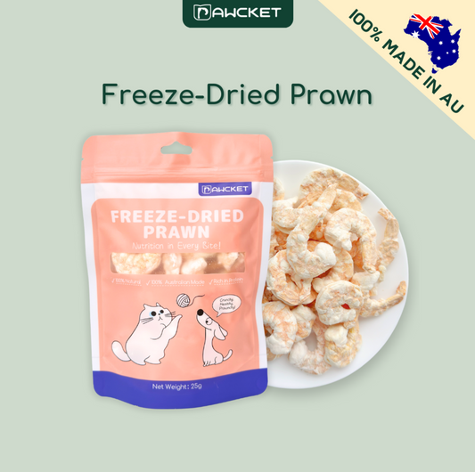 Pawcket Freeze-Dried Raw Prawn | Dog and Cat Treat - {{product.type}} - PawPawUp