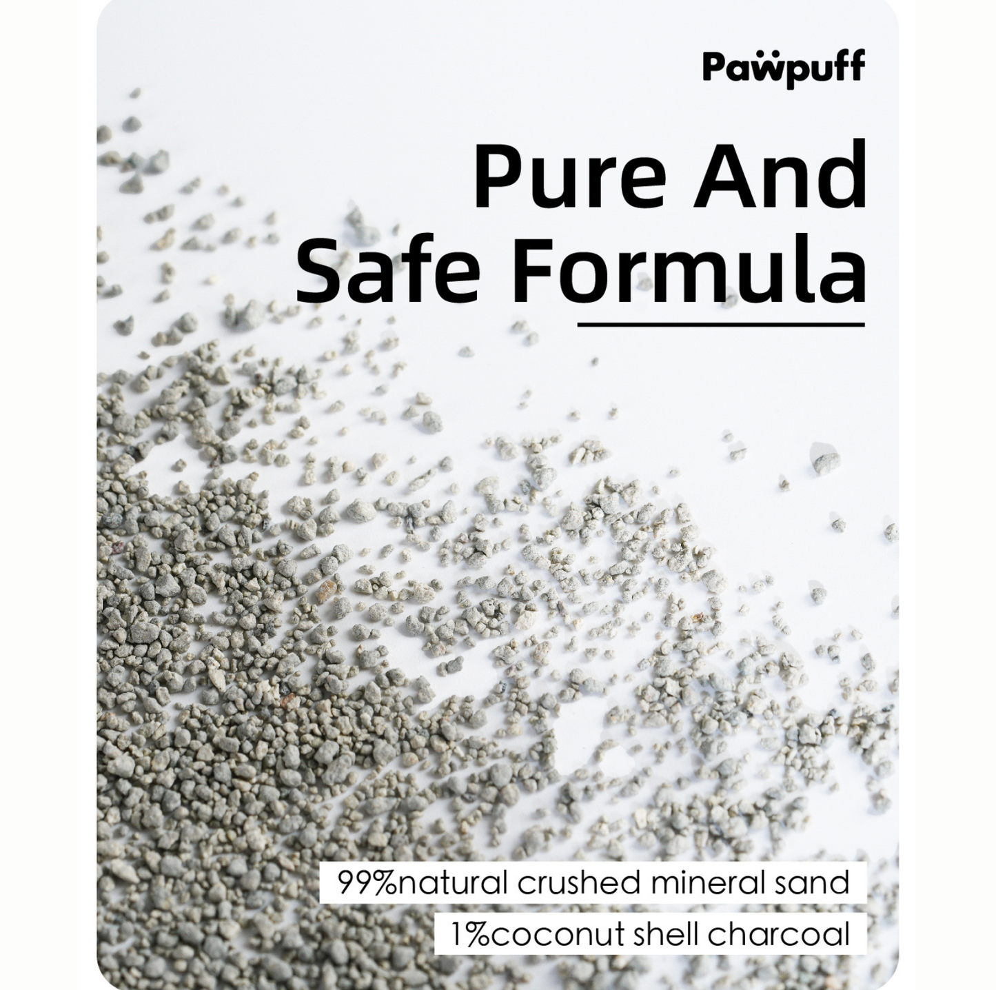 PawPuff Clumping Mineral Cat Litter, 4.8kg – Standard Version - {{product.type}} - PawPawUp