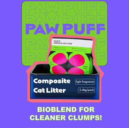 PawPuff Composite Cat Litter - Mineral + Tofu - {{product.type}} - PawPawUp