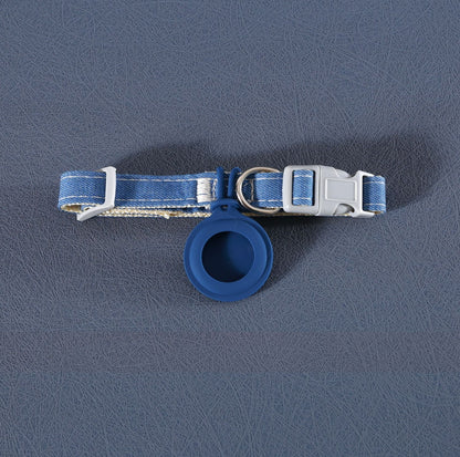 Pet Accessory Collar with Silicone AirTag Pocket Safety & Tracking - {{product.type}} - PawPawUp