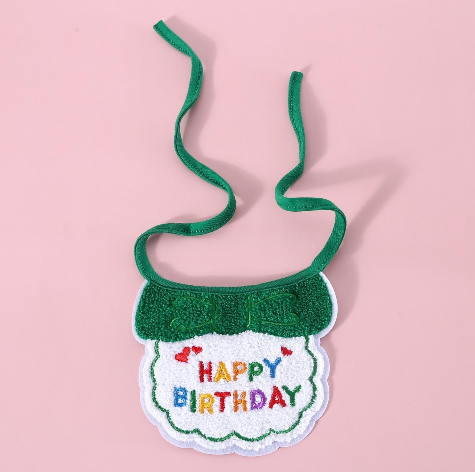 Pet Birthday Ensemble - Embroidered Accessory with Bowtie - {{product.type}} - PawPawUp