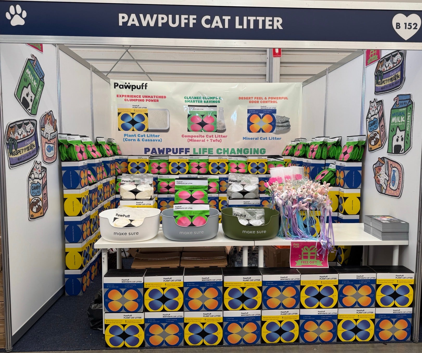 Pet Show PawPuff 100% Natural Plant-Based Cat Litter - Corn & Cassava, 5kg - {{product.type}} - PawPawUp