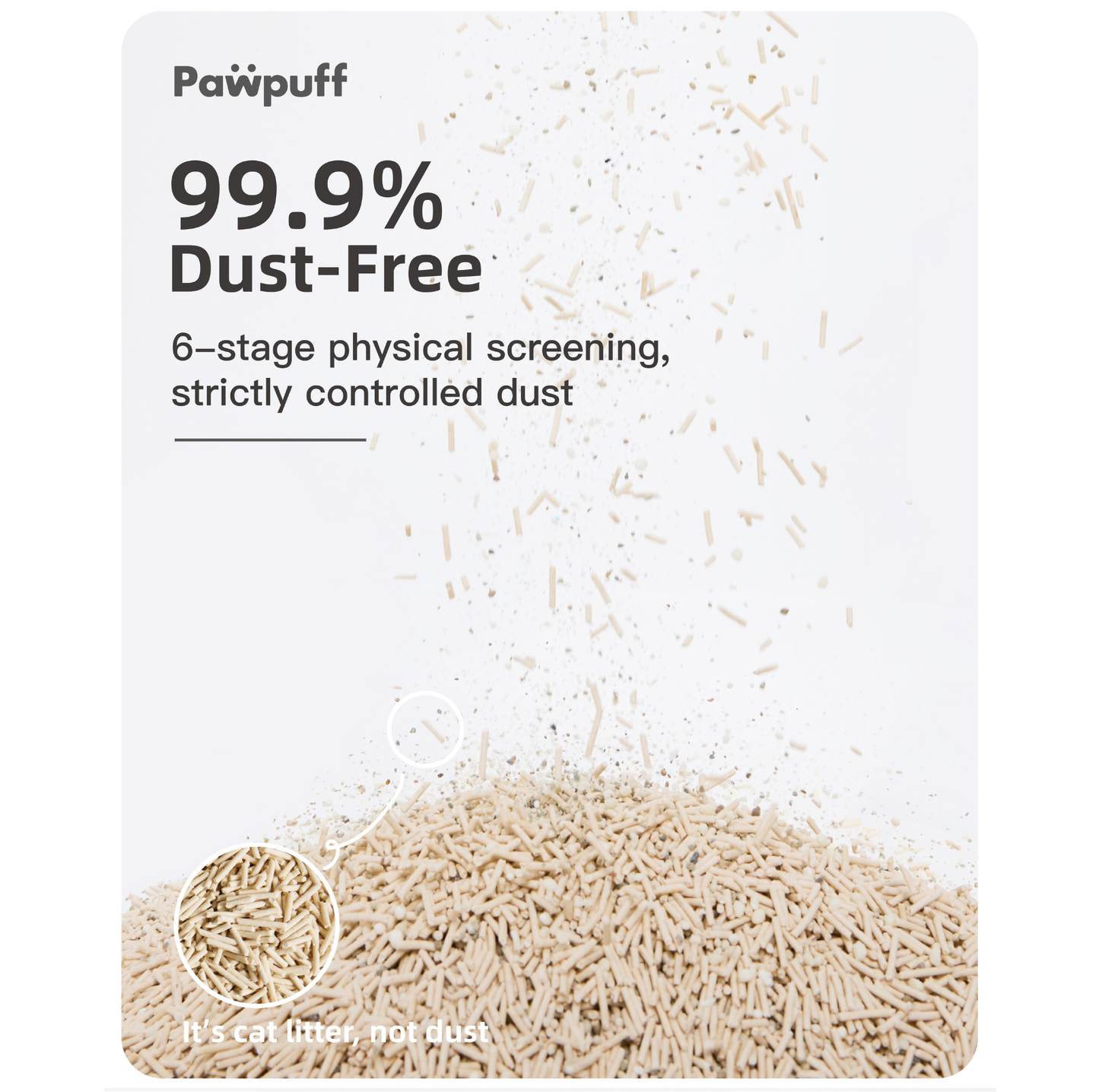 Pet Show PawPuff Tapioca Multiblend Cat Litter - Tofu, Tapioca, Corn & Mineral, 7.6kg - {{product.type}} - PawPawUp