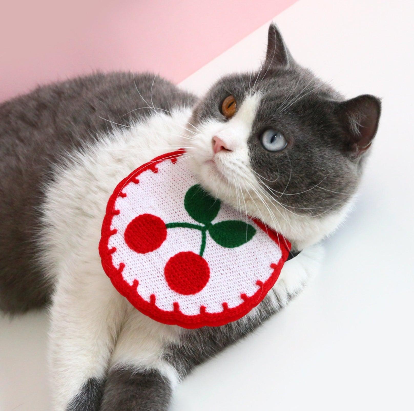 Plush Cartoon Design Pet Bib for Cats & Small Dogs - {{product.type}} - PawPawUp
