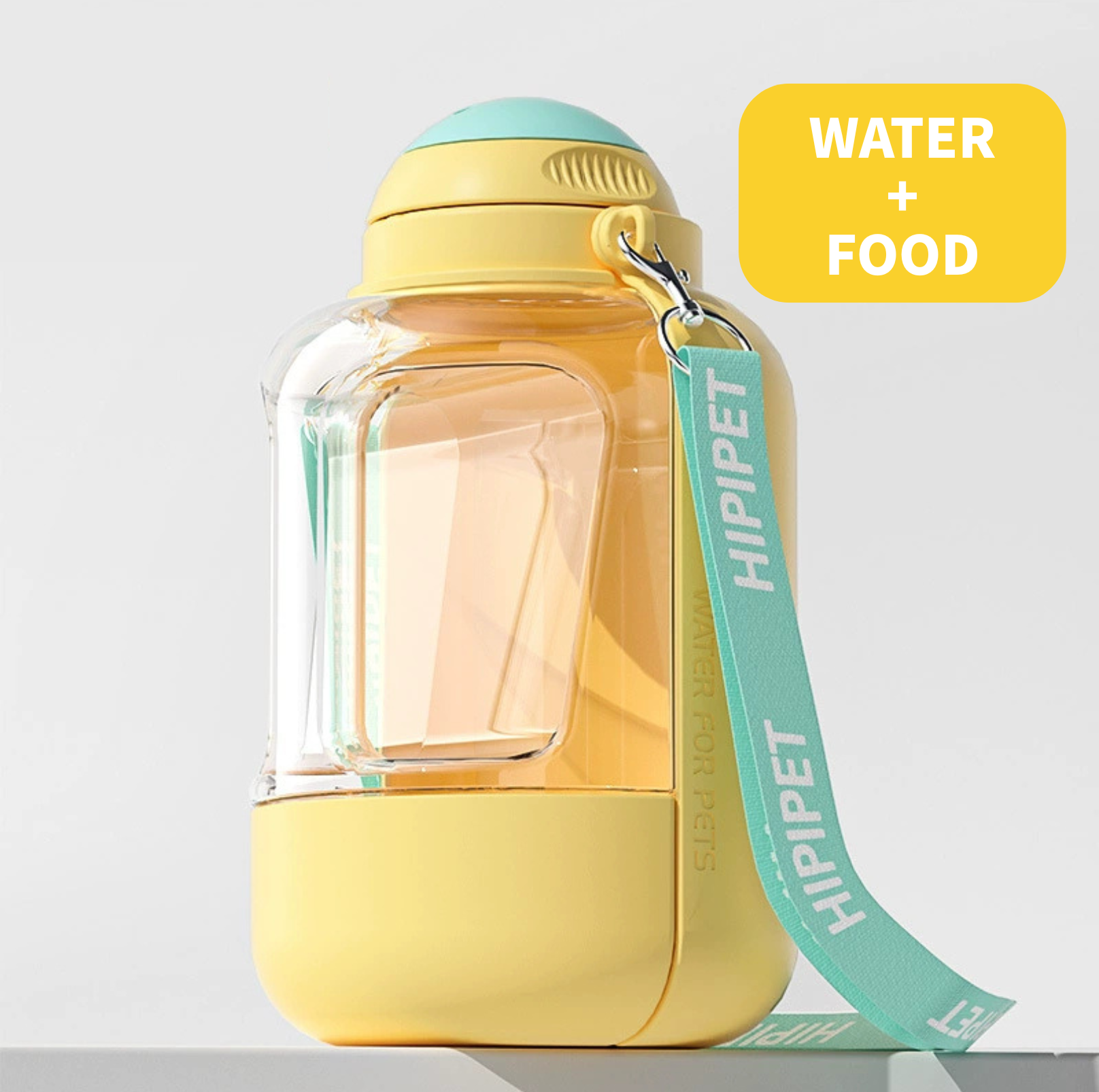 Portable Pet Water & Food Bottle – Large Capacity Travel Companion - {{product.type}} - PawPawUp
