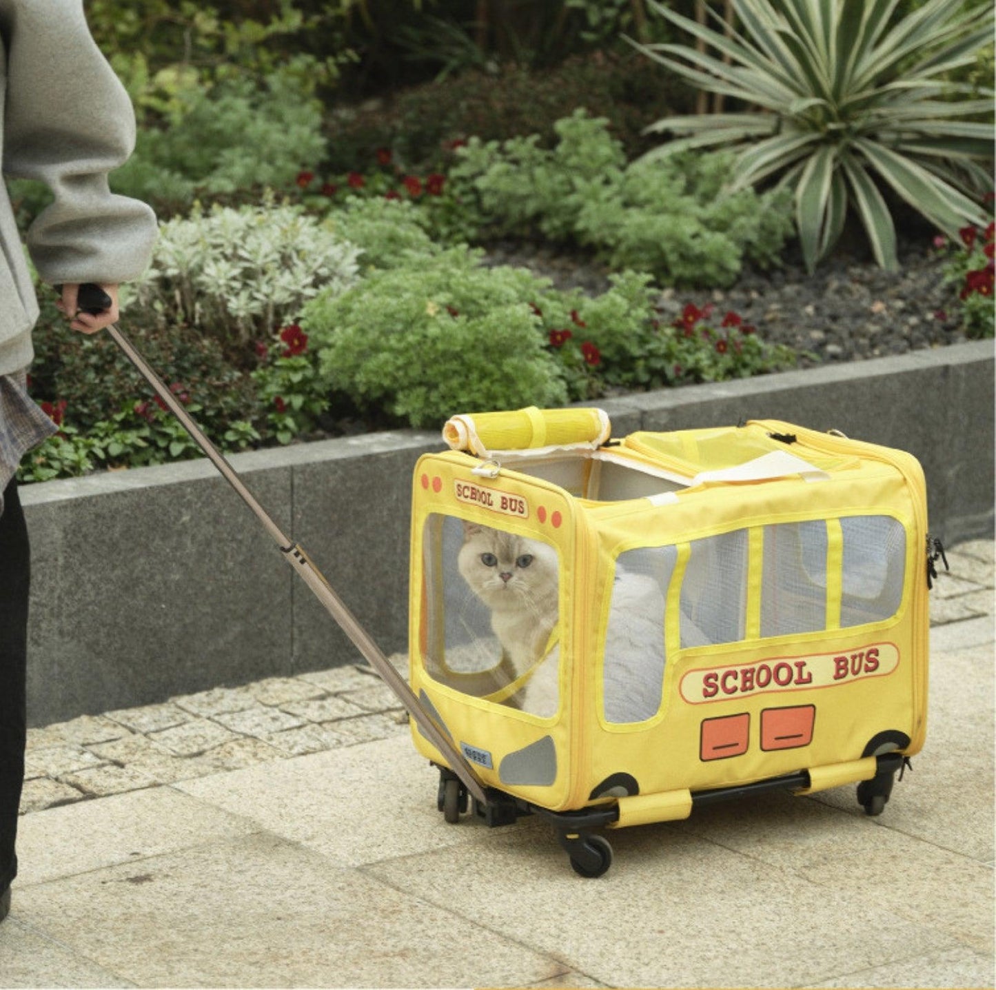 PurLab Multifunctional School Bus Pet Travel Carrier Cat Carrier - {{product.type}} - PawPawUp