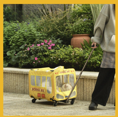 PurLab Multifunctional School Bus Pet Travel Carrier Cat Carrier - {{product.type}} - PawPawUp