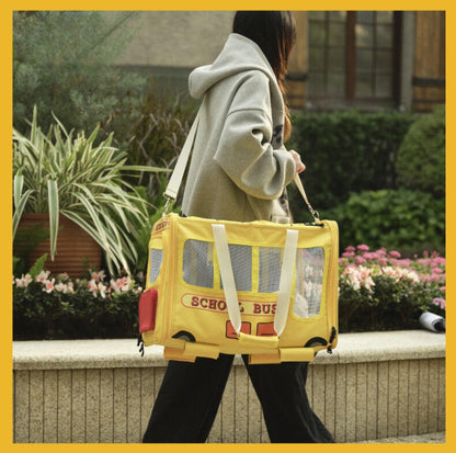 PurLab Multifunctional School Bus Pet Travel Carrier Cat Carrier - {{product.type}} - PawPawUp