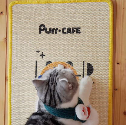 Purr Café Wall-Mount Sisal Cat Scratcher - {{product.type}} - PawPawUp