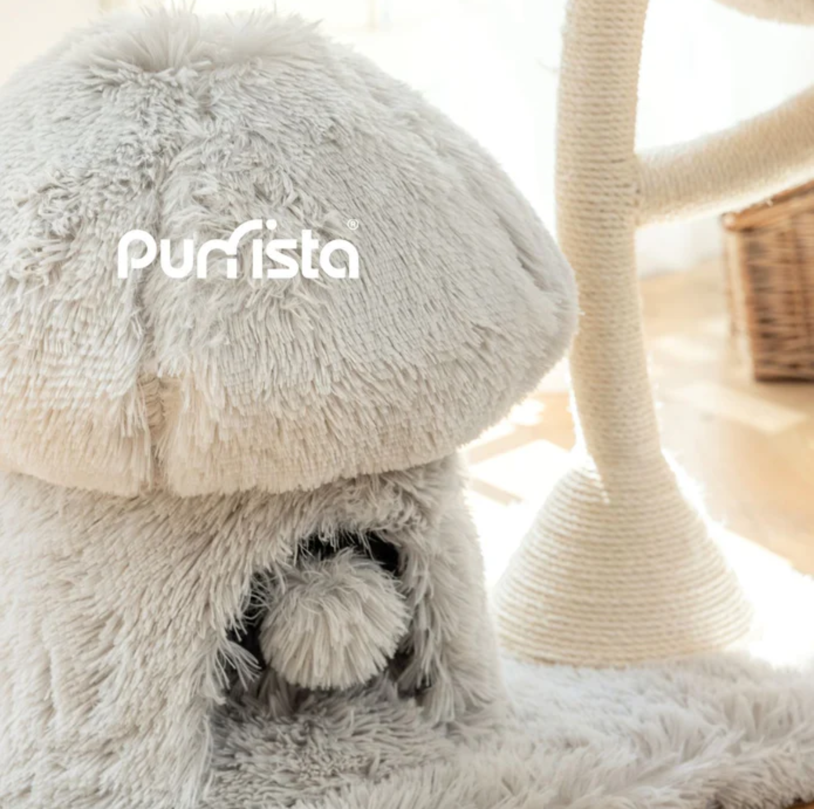 Purrista Mushroom Ice Cream 120cm Cat Tree (Three-Layer) - Grey - {{product.type}} - PawPawUp