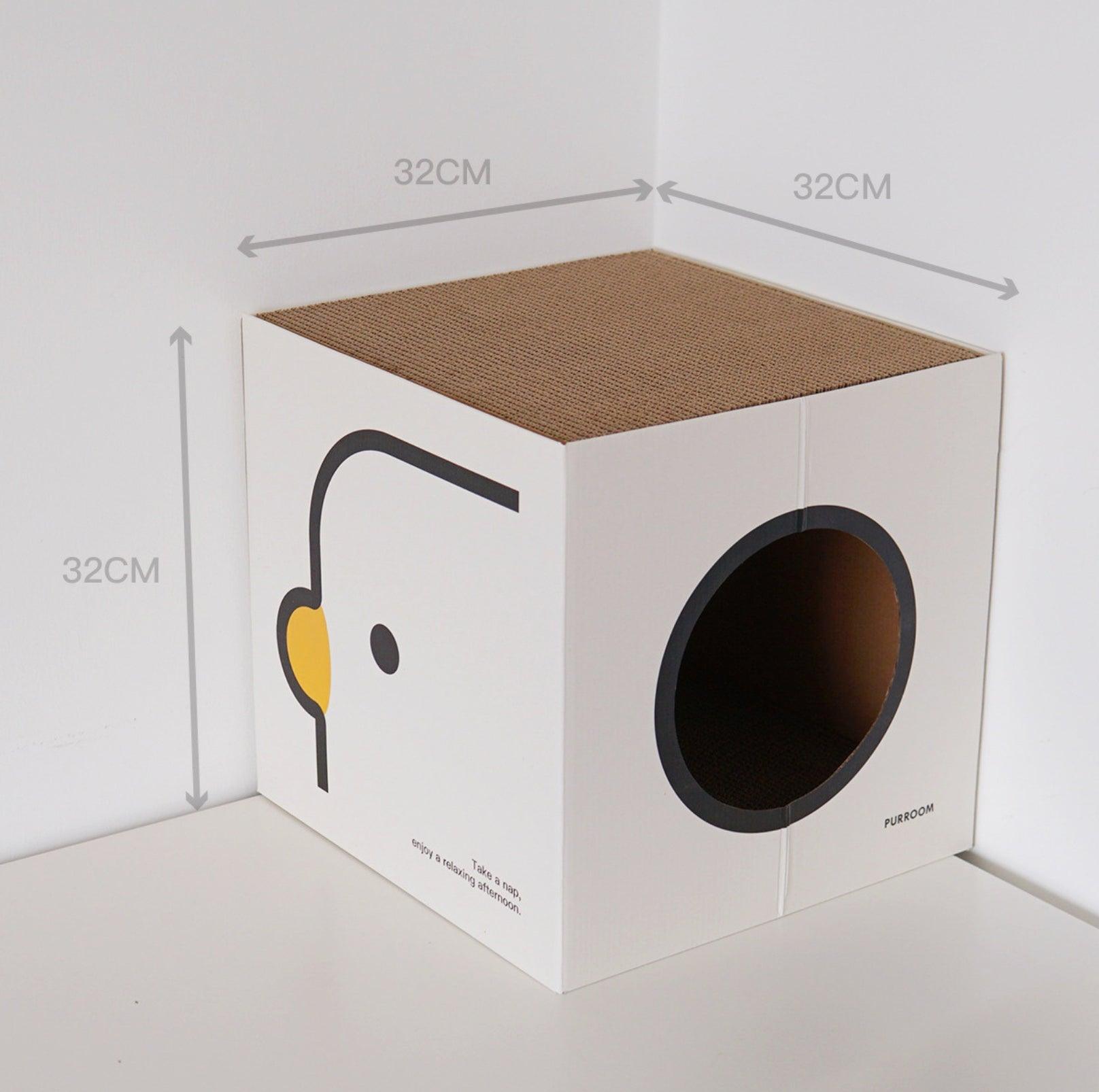 PURROOM Little Chicken Series: Square-Shaped Cat Scratcher House - {{product.type}} - PawPawUp