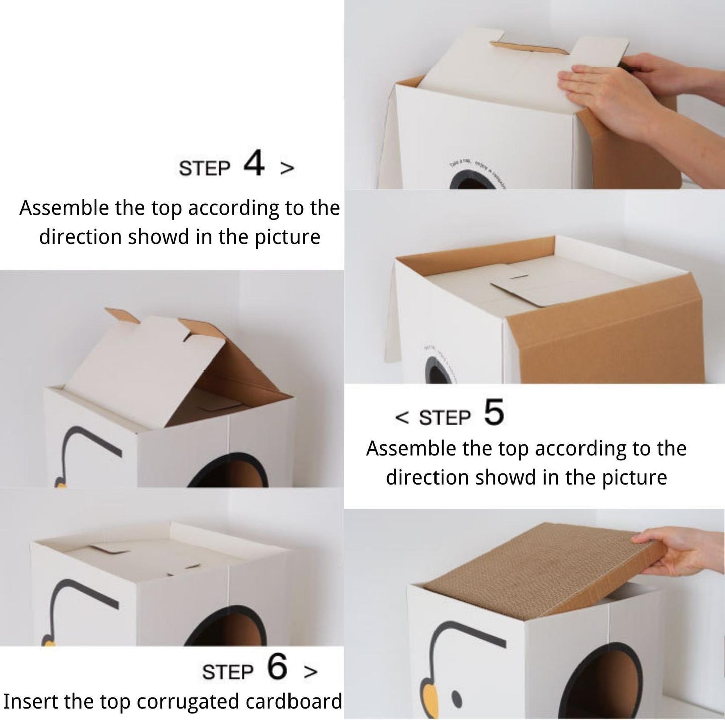 PURROOM Little Chicken Series: Square-Shaped Cat Scratcher House - {{product.type}} - PawPawUp