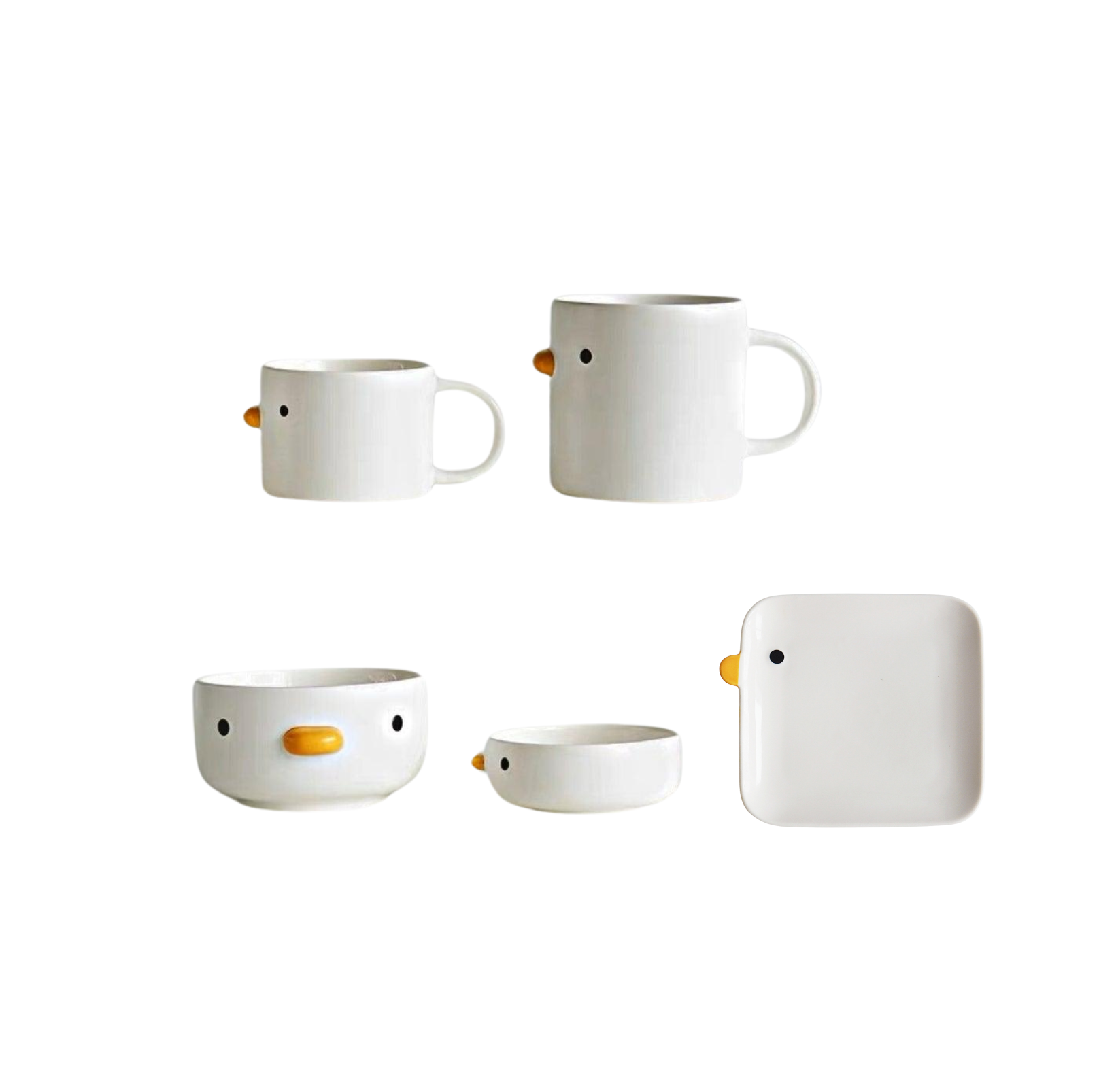 PURROOM Little Chicken Style Human Use Tableware- Matches with Pet Bowls - {{product.type}} - PawPawUp