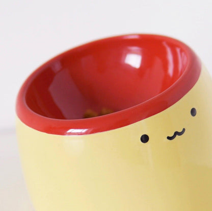 PURROOM Pudding-Shaped Elevated Slanted Bowl - {{product.type}} - PawPawUp