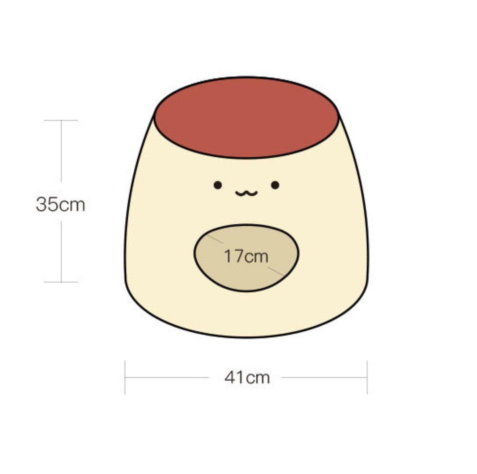 PURROOM Pudding-Shaped Plush Pet Bed - {{product.type}} - PawPawUp