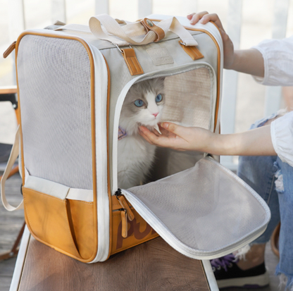 Purrpy Elegant Pet Backpack Cat Carrier - {{product.type}} - PawPawUp