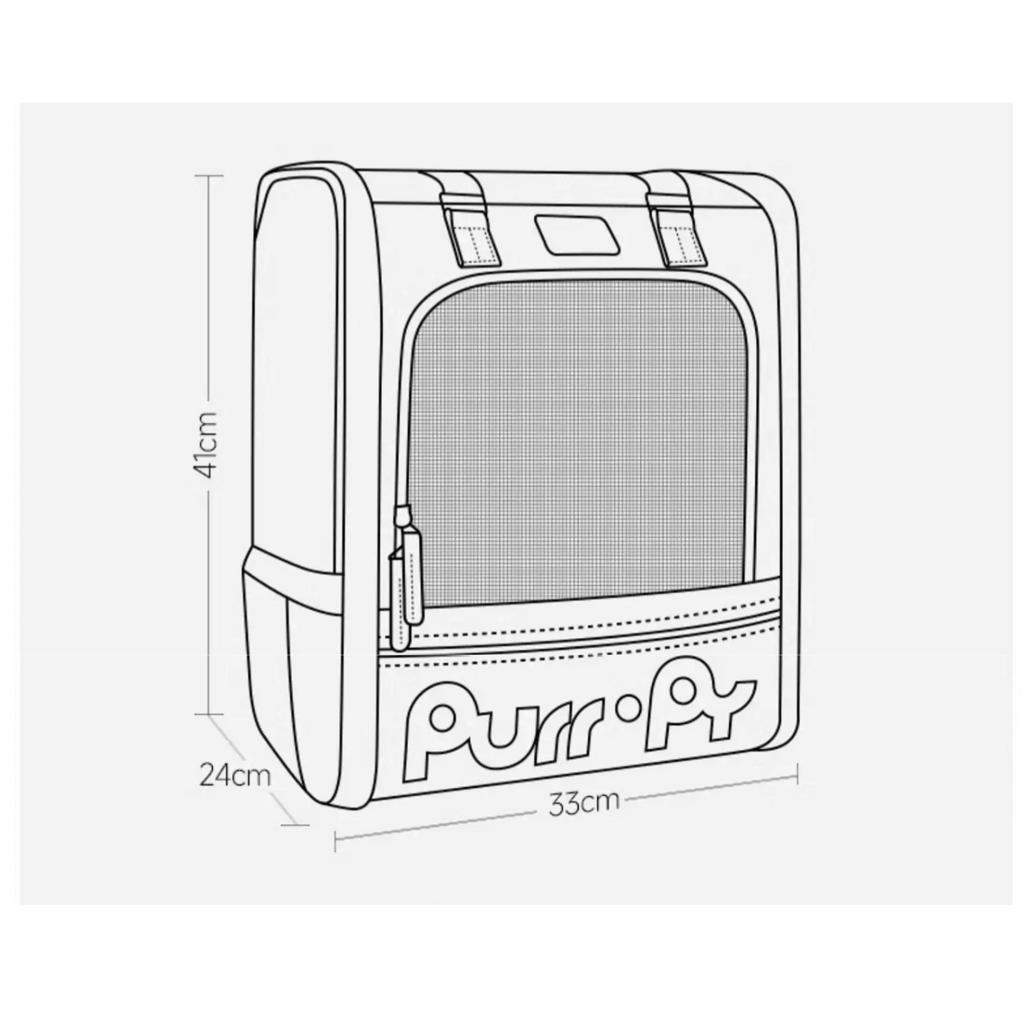 Purrpy Elegant Pet Backpack Cat Carrier - {{product.type}} - PawPawUp