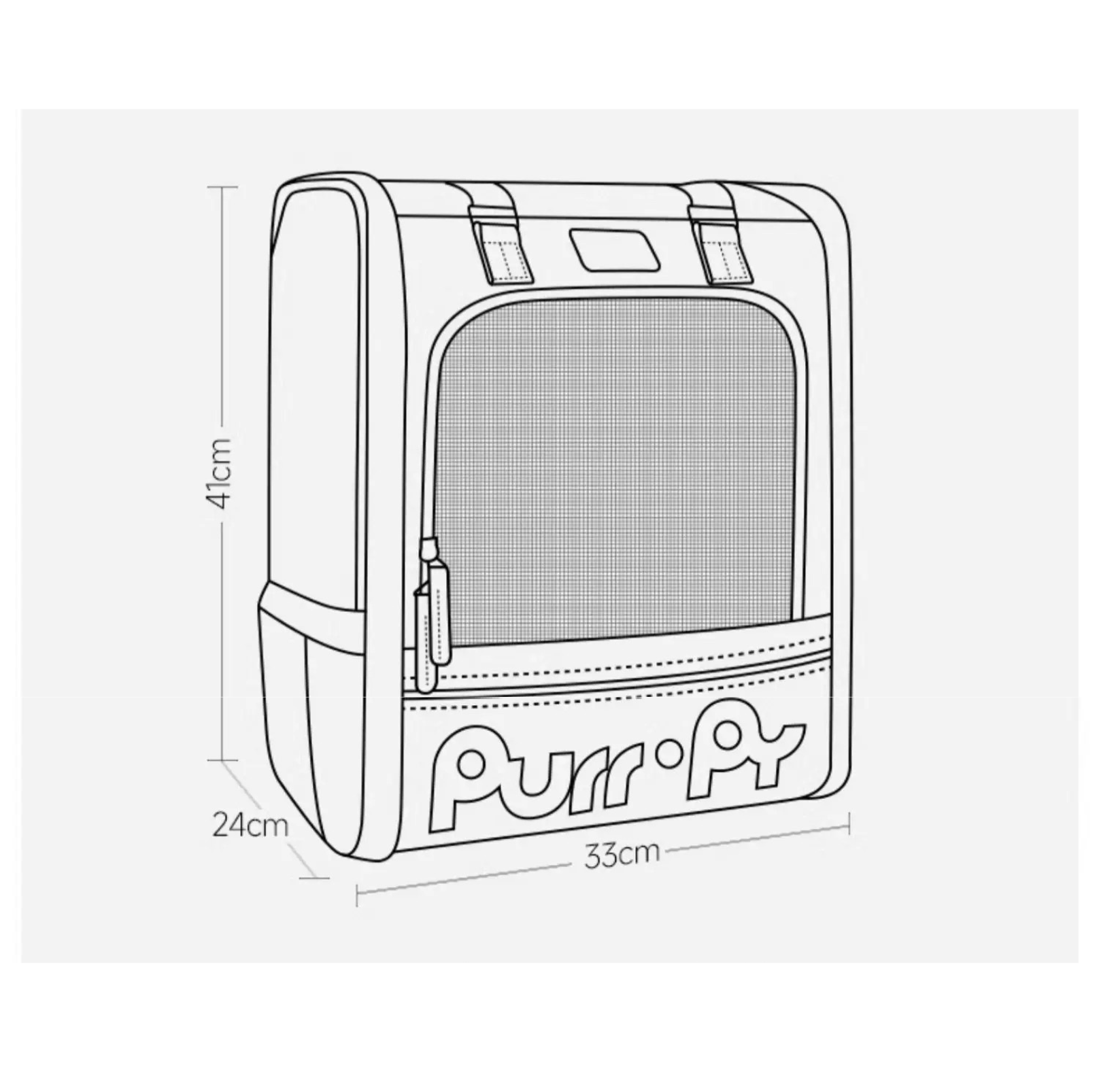 Purrpy Elegant Pet Backpack Cat Carrier - {{product.type}} - PawPawUp