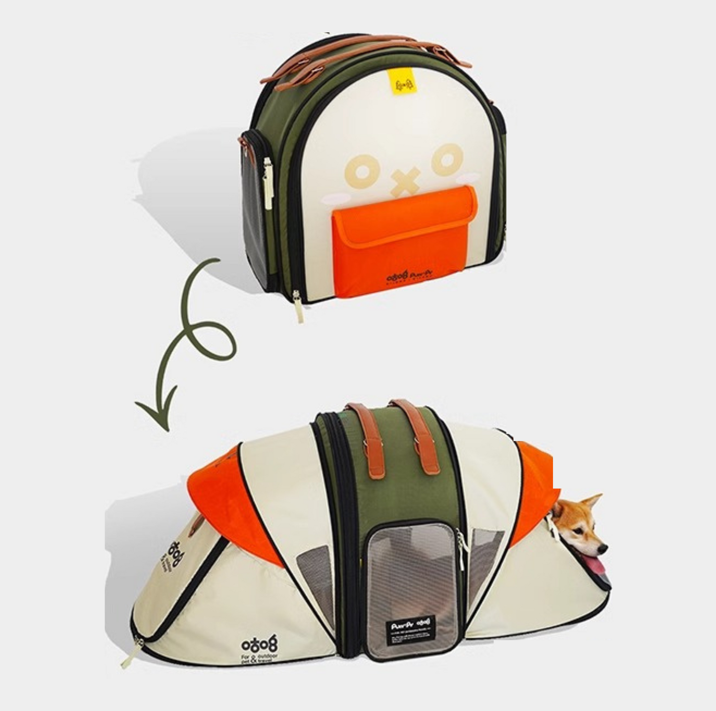 Purrpy Multifunctional Pet Backpack & Tent Car Carrier - {{product.type}} - PawPawUp