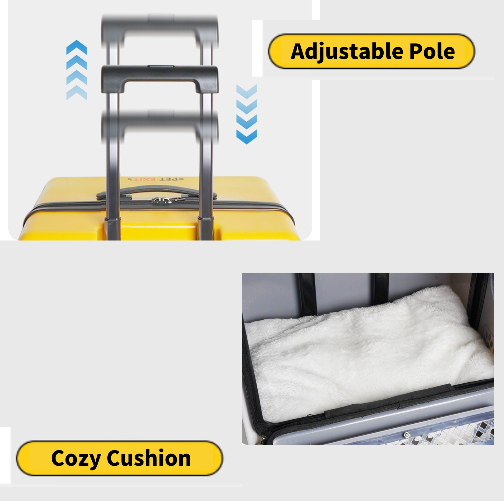 Purrpy "Sugar Cube" Luggage Pet Carrier Cat Carrier - {{product.type}} - PawPawUp