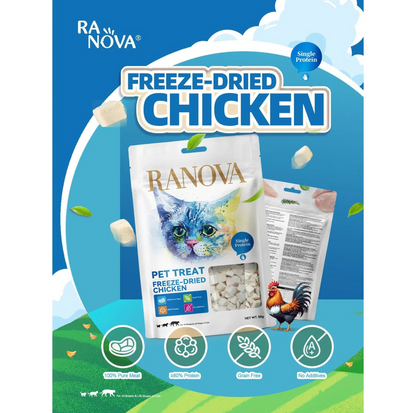Ranova Freeze-Dried Chicken Cat Treats 50g - {{product.type}} - PawPawUp