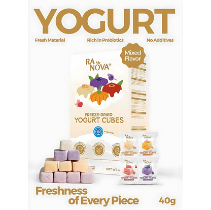 RANOVA Pet Freeze-dried YOGURT CUBES (Mixed Flavor) 40 Pieces For Dogs & Cats - {{product.type}} - PawPawUp