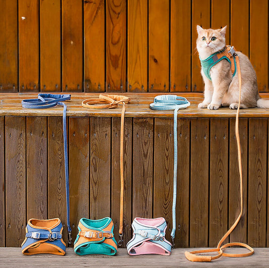 Reflective Pet Vest Harness with Anti-Escape Design - {{product.type}} - PawPawUp
