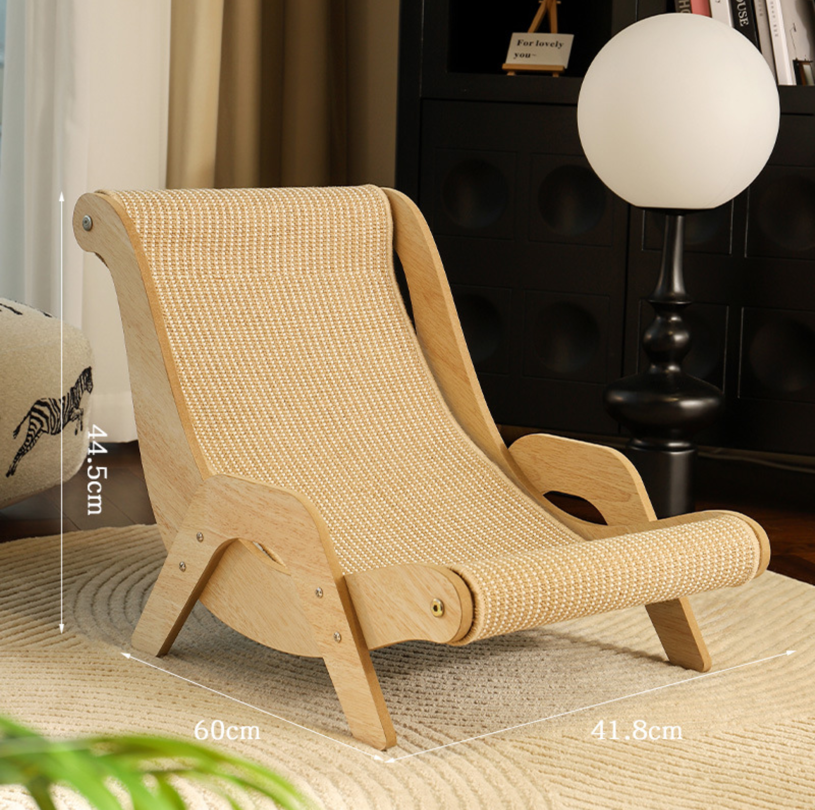 Sisal Lounge Chair for Cats – Scratcher & Sofa in One - {{product.type}} - PawPawUp