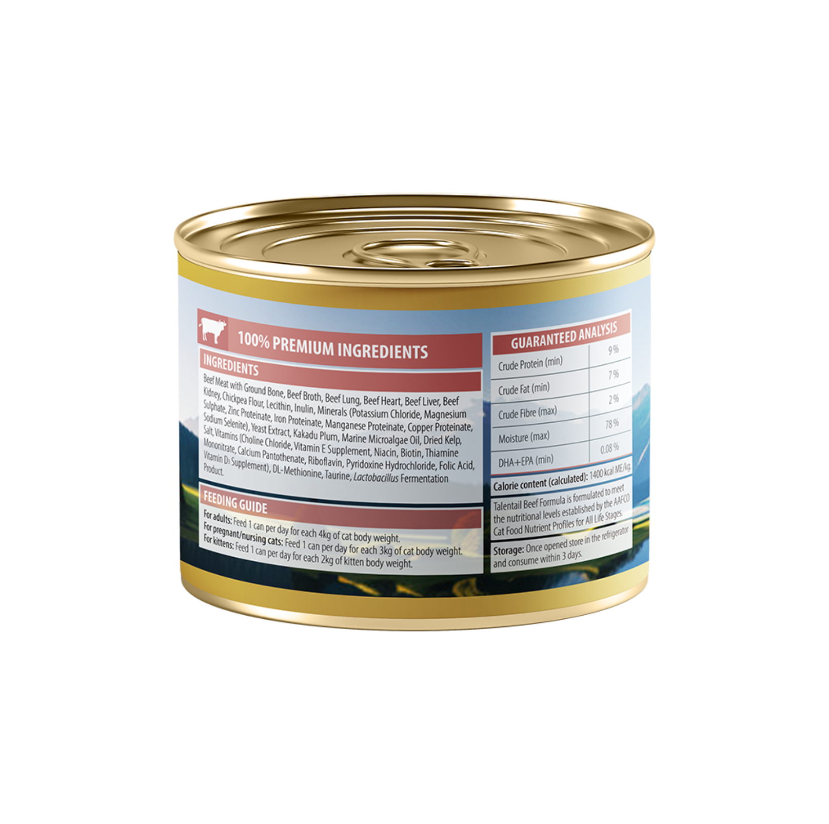 Talentail Ultimate New Zealand Beef Wet Cat Food 180g - {{product.type}} - PawPawUp
