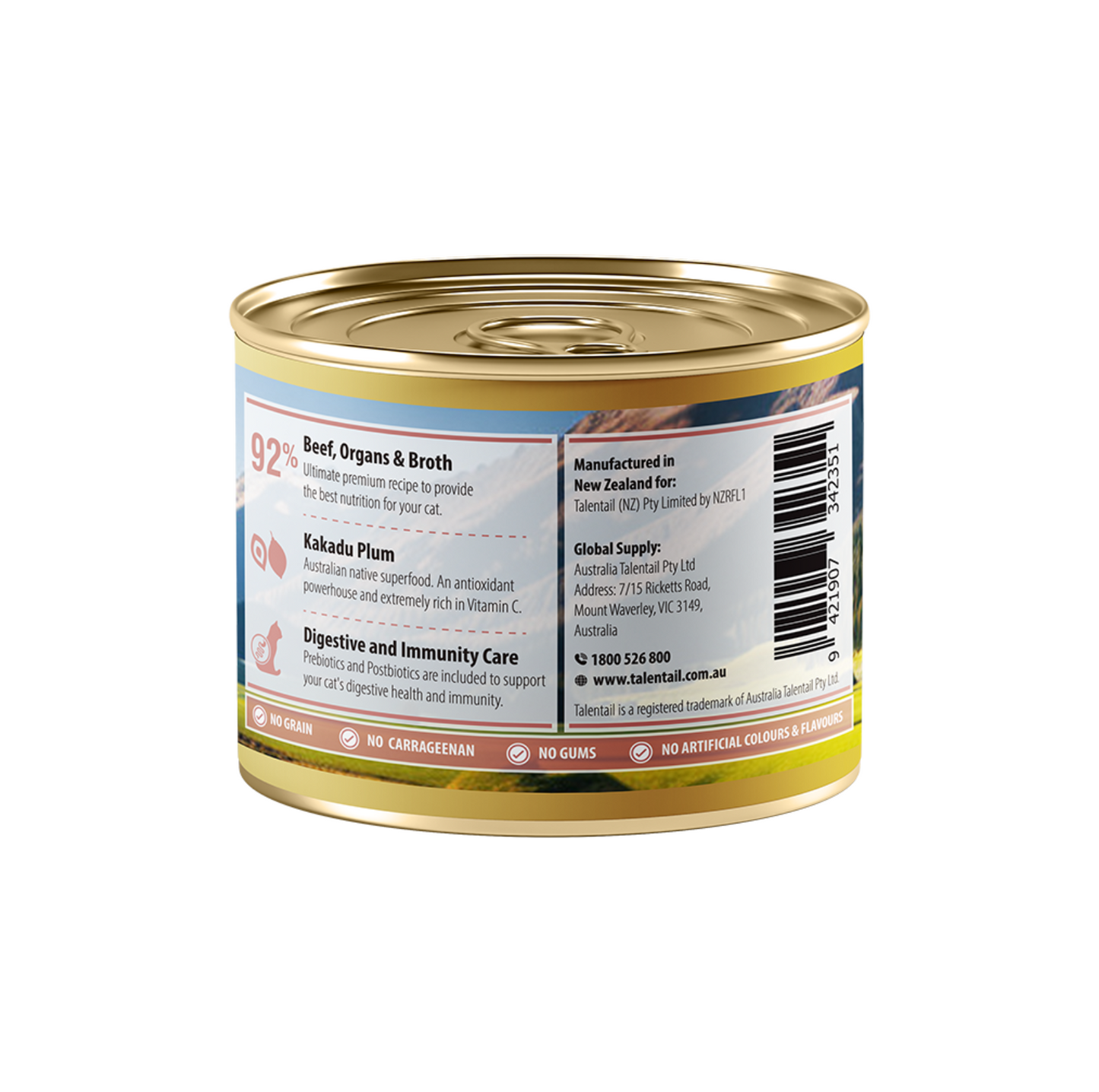 Talentail Ultimate New Zealand Beef Wet Cat Food 180g - {{product.type}} - PawPawUp