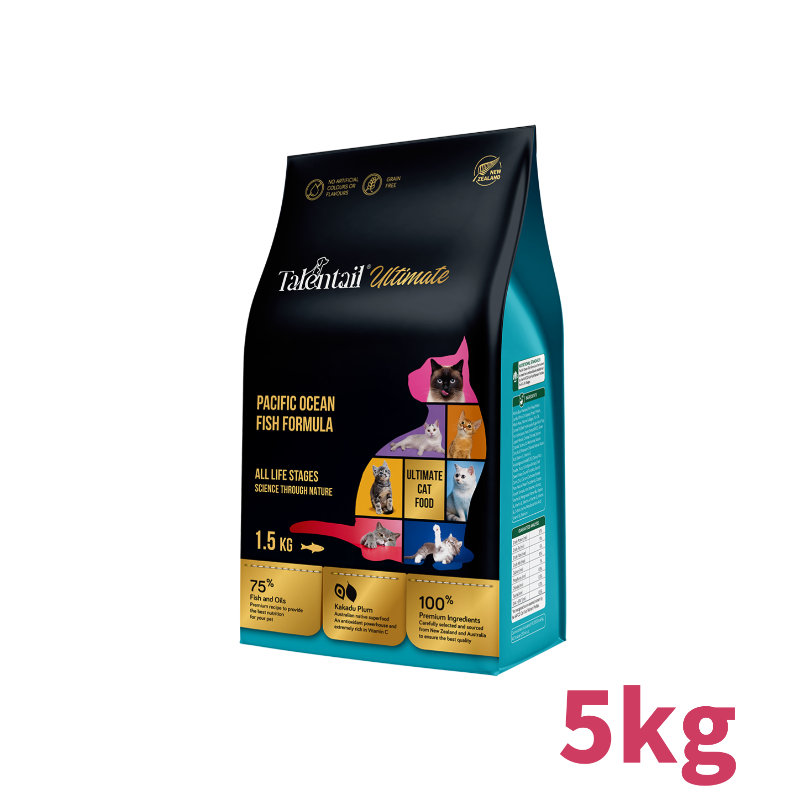 Talentail Ultimate Pacific Ocean Fish Dry Cat Food - {{product.type}} - PawPawUp
