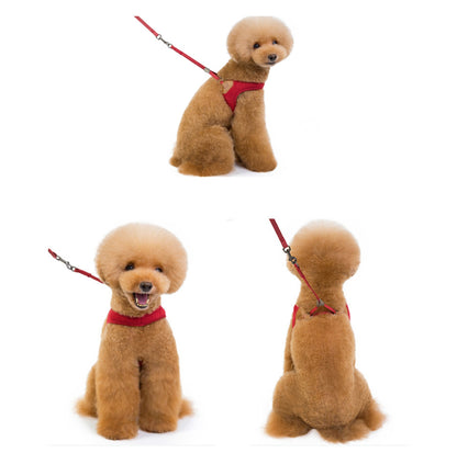 V-Shaped Dog Vest Harness with Leash - {{product.type}} - PawPawUp