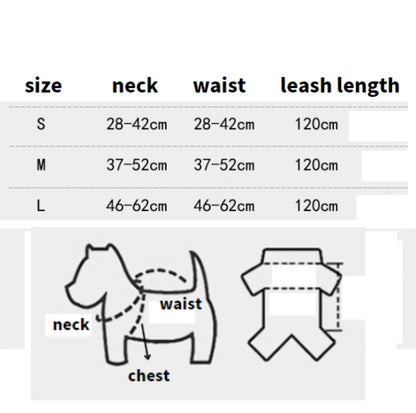 V-Shaped Dog Vest Harness with Leash - {{product.type}} - PawPawUp