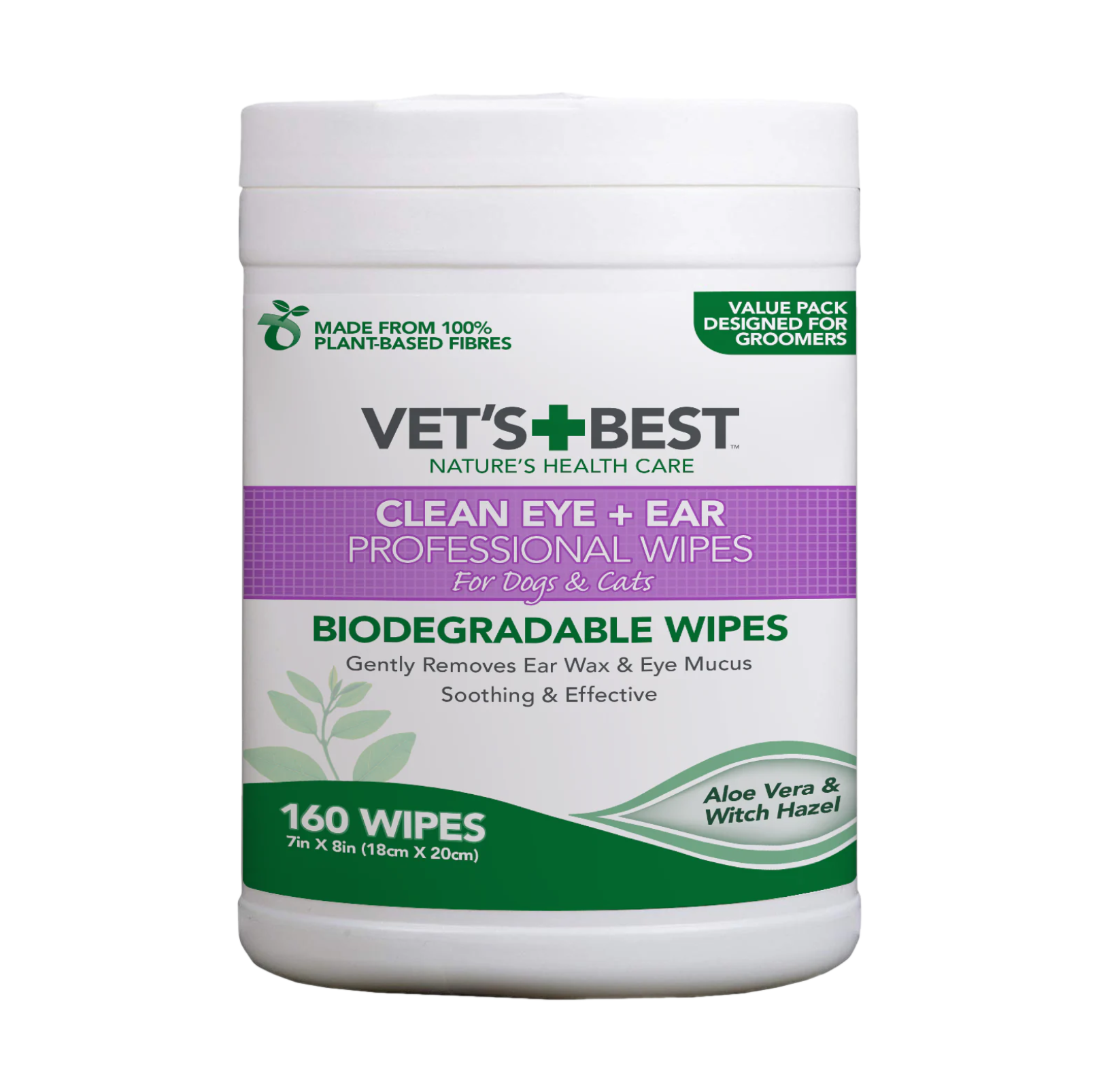 VET'S BEST Clean Eye + Ear Professional Wipes for Dogs & Cats - {{product.type}} - PawPawUp