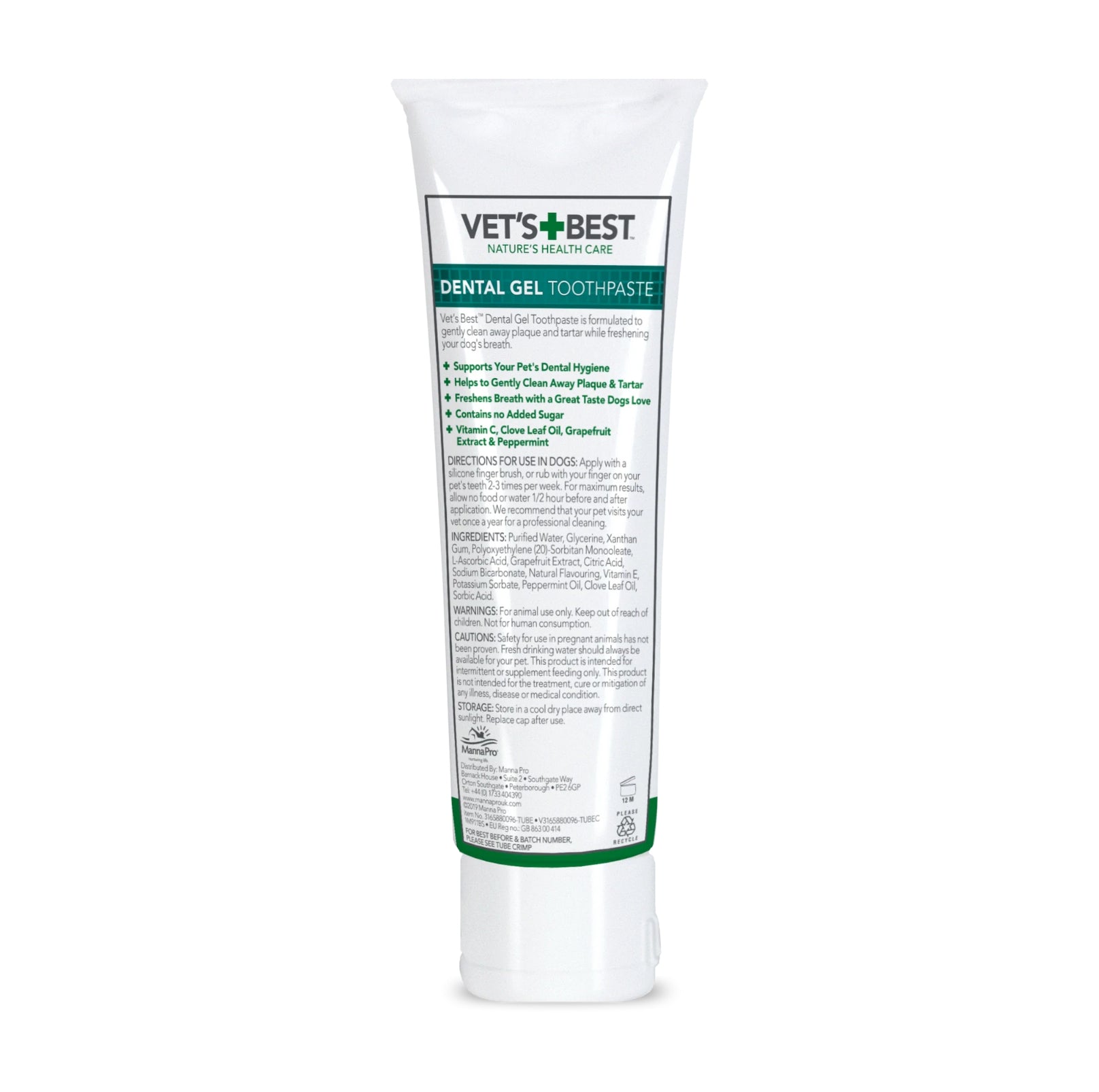 VET'S BEST Dental Gel Toothpaste for Dogs - {{product.type}} - PawPawUp