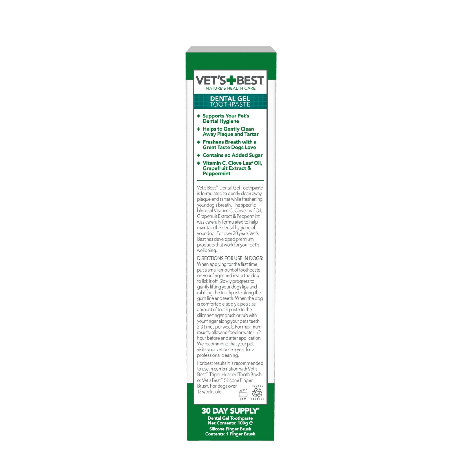 VET'S BEST Dental Gel Toothpaste for Dogs - {{product.type}} - PawPawUp