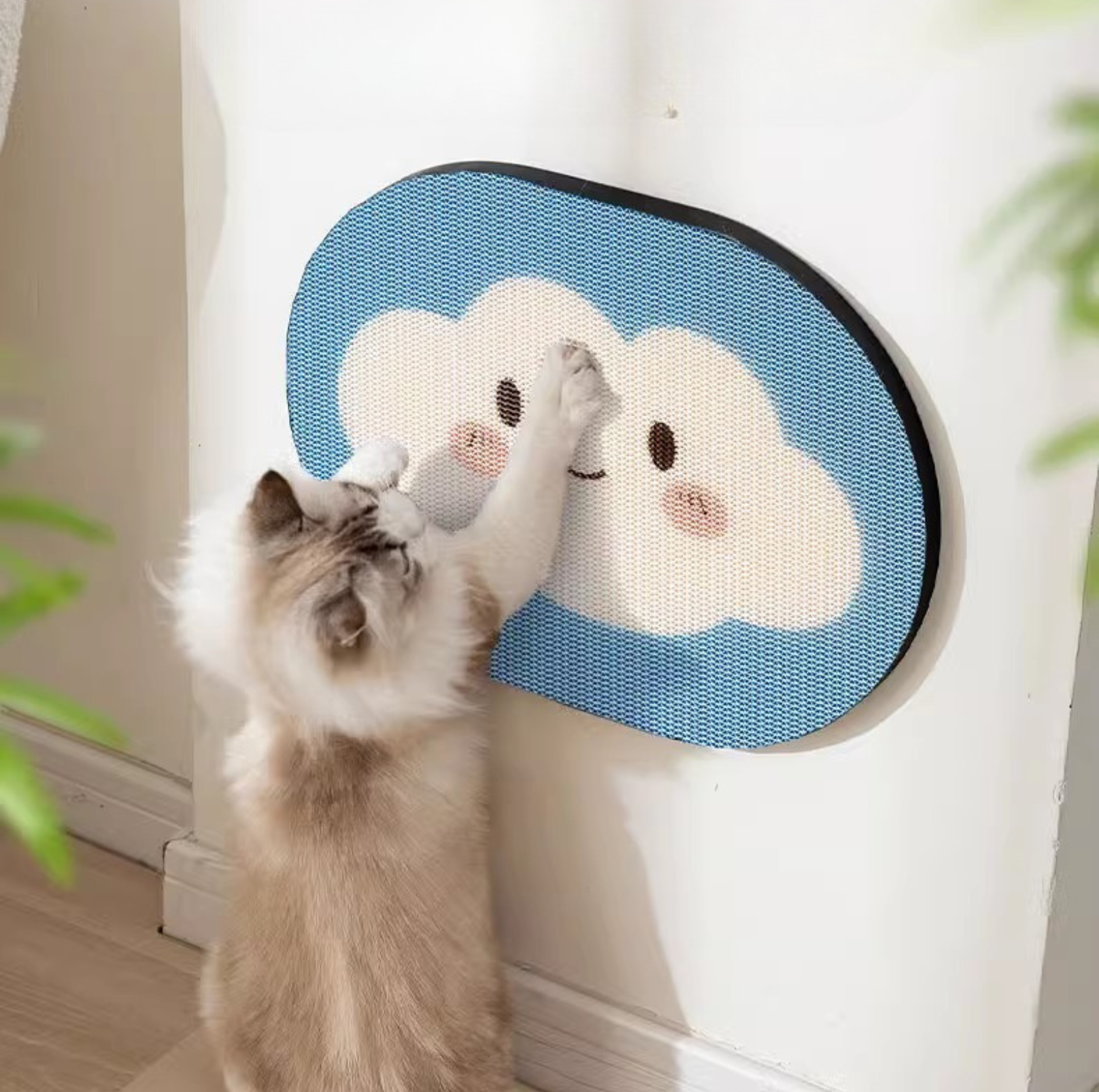 Wall-Mount Corrugated Cardboard Cat Scratcher – PawPawUp