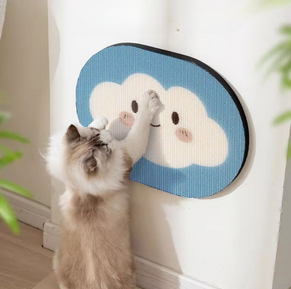 Wall-Mount Corrugated Cardboard Cat Scratcher - {{product.type}} - PawPawUp
