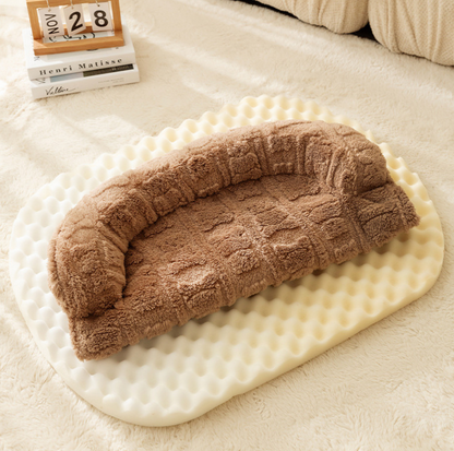 Winter Warm Sofa Pet Bed –Washable Cover and Soft Cushion - {{product.type}} - PawPawUp