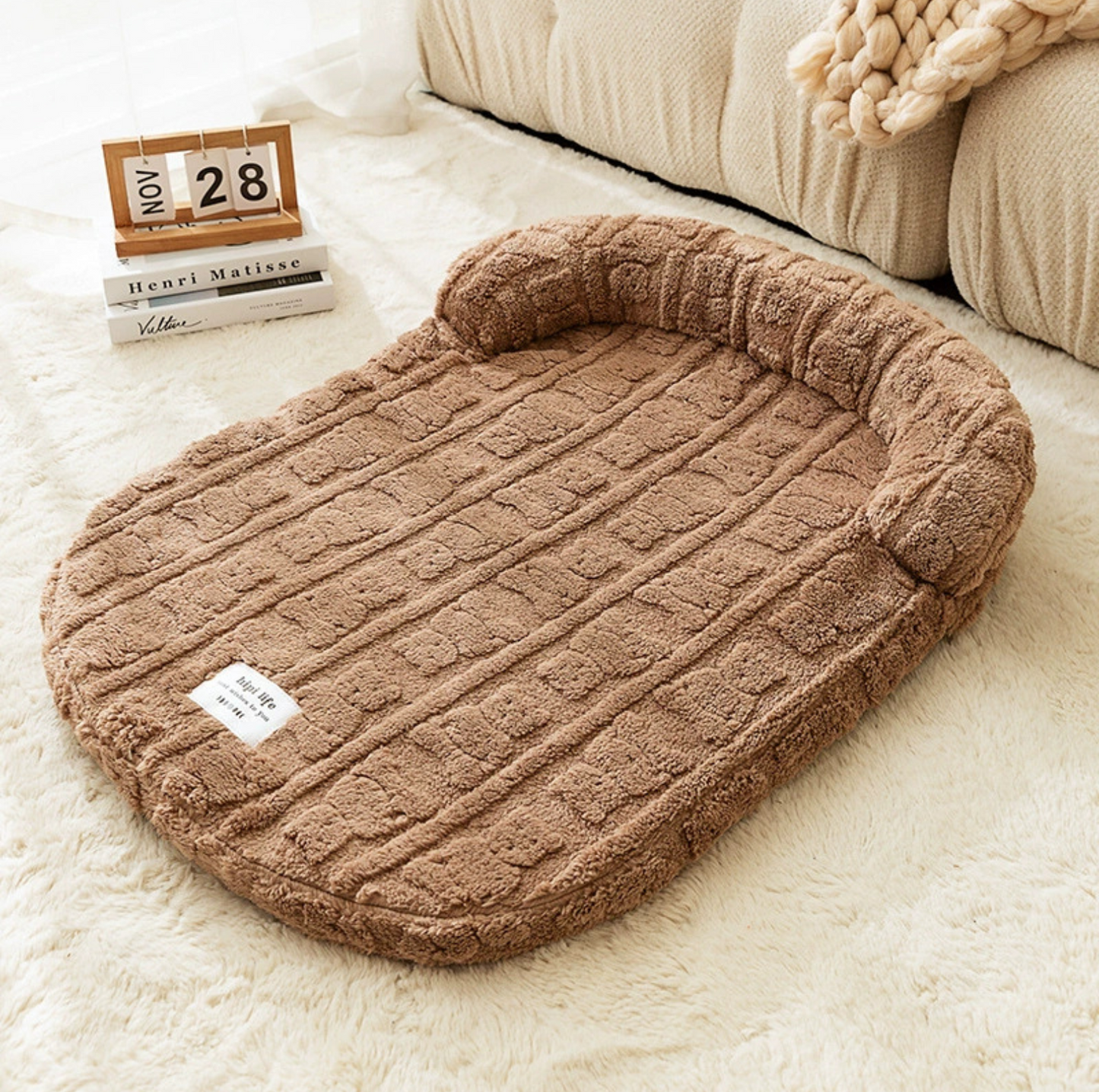 Winter Warm Sofa Pet Bed –Washable Cover and Soft Cushion - {{product.type}} - PawPawUp