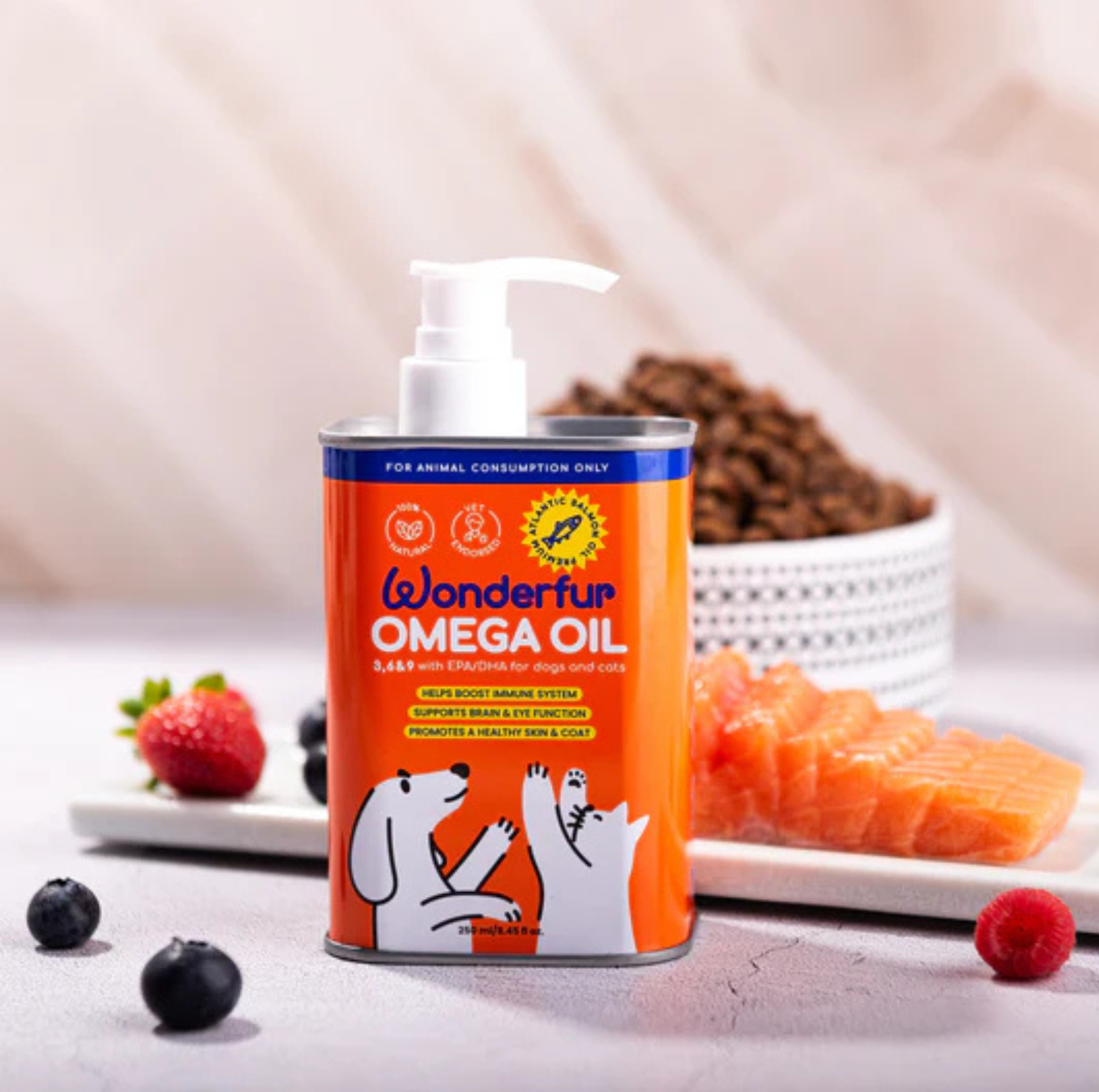 Wonderfur Super Omega Oil for Dogs & Cats 250mL - {{product.type}} - PawPawUp