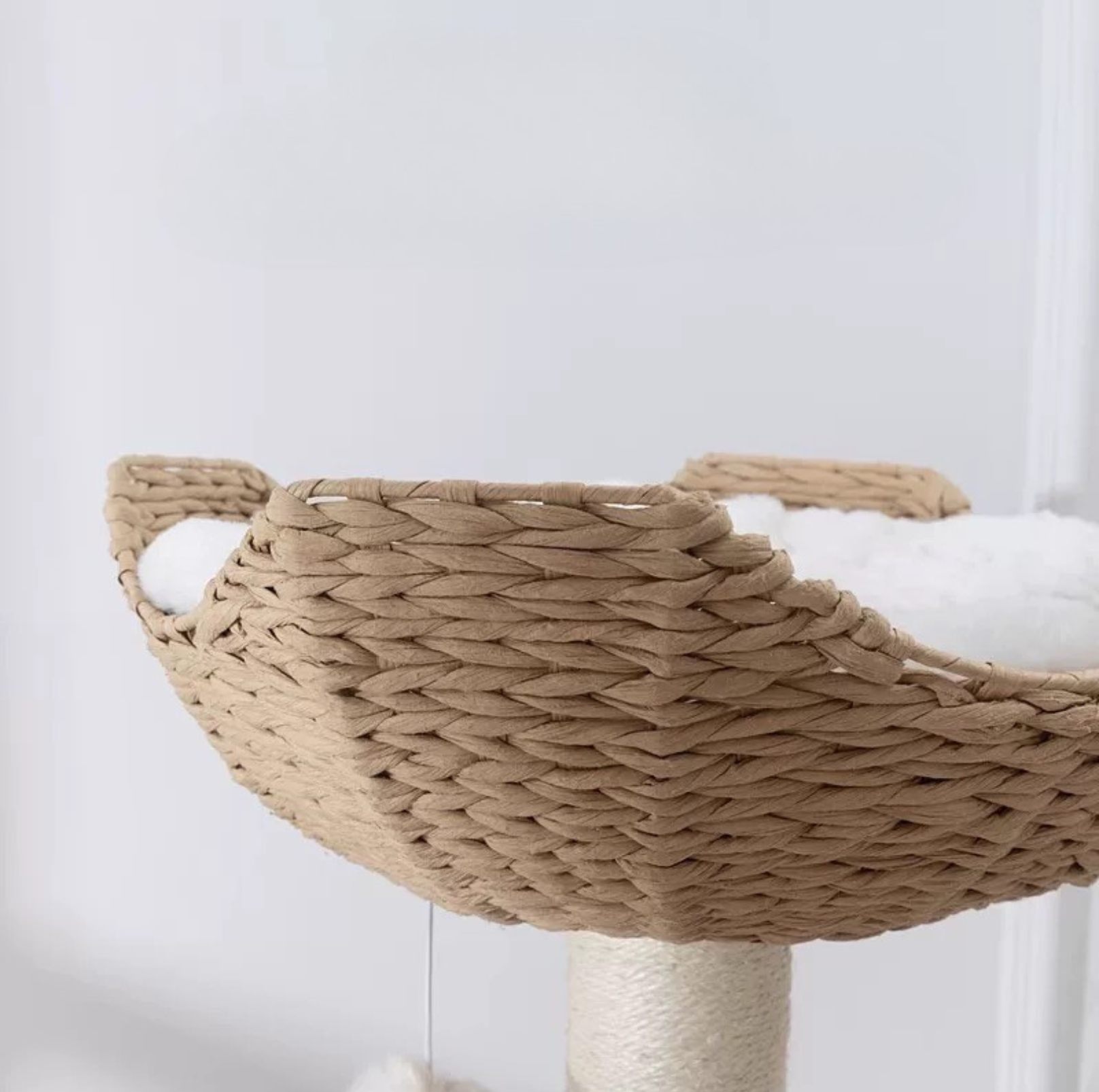 Woven Rattan Multi-Level Cat Tree (K903) – 6 Tiers with Full Sisal Posts & Multi-Beds - {{product.type}} - PawPawUp