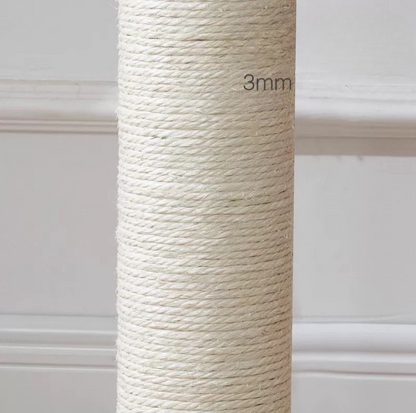 Woven Rattan Multi-Level Cat Tree (K903) – 6 Tiers with Full Sisal Posts & Multi-Beds - {{product.type}} - PawPawUp