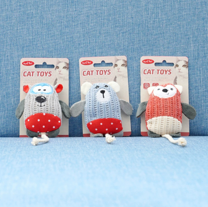 Woven Yarn Cartoon Cat Toys - {{product.type}} - PawPawUp