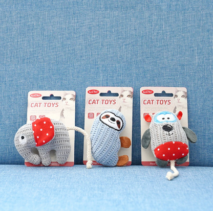 Woven Yarn Cartoon Cat Toys - {{product.type}} - PawPawUp