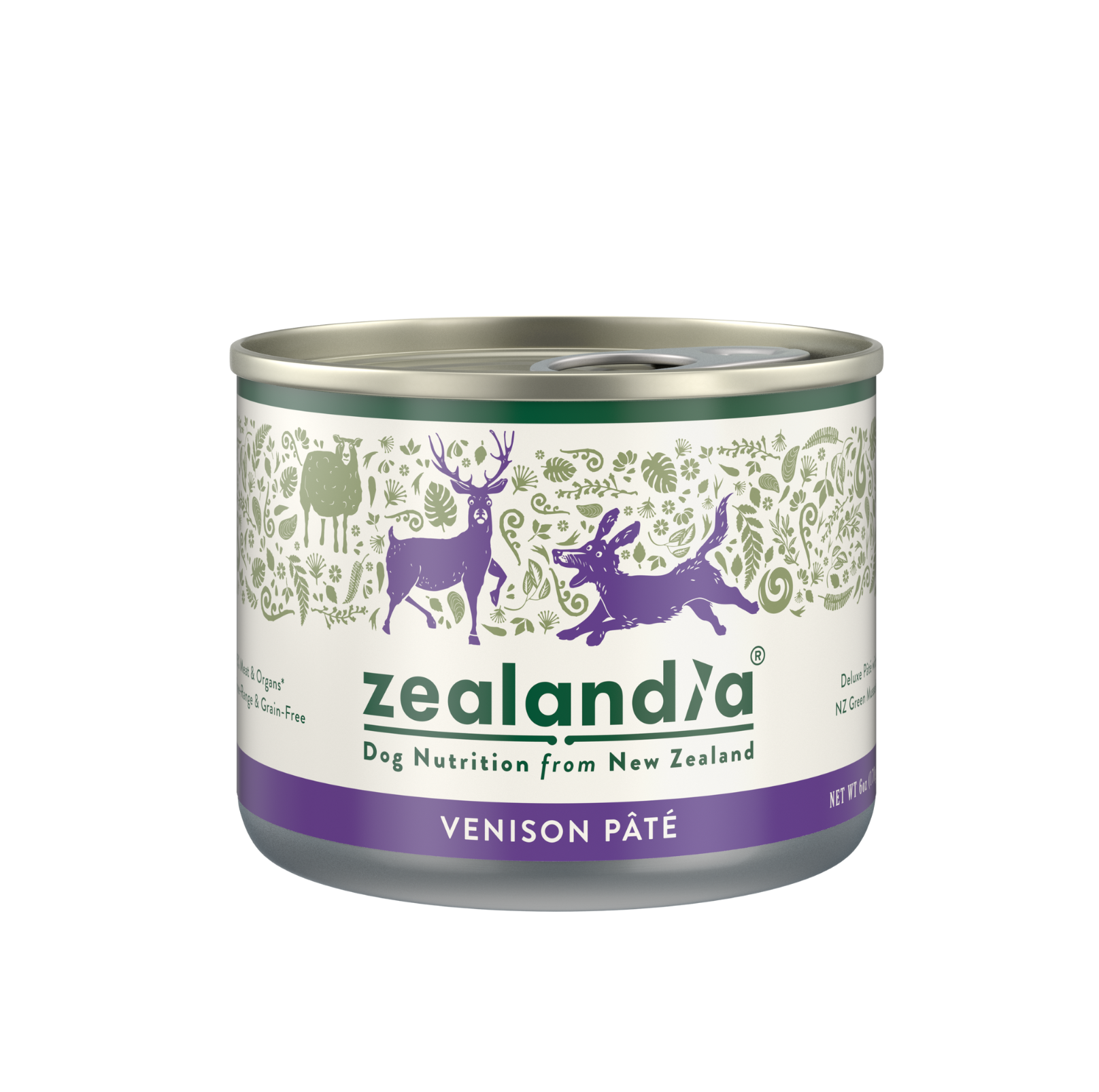 Zealandia Grain Free Venison Pate Adult Dog Wet Food 170g - {{product.type}} - PawPawUp