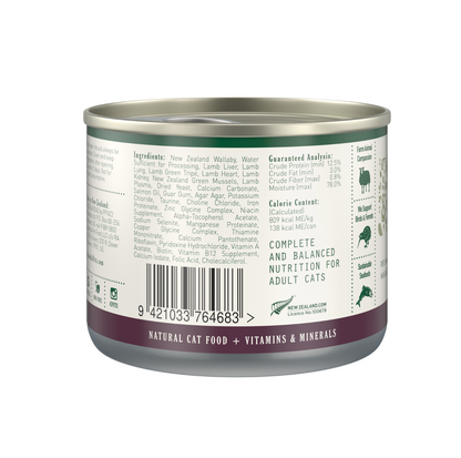 Zealandia Grain Free Wallaby Pate Adult Cat Wet Food 170g - {{product.type}} - PawPawUp